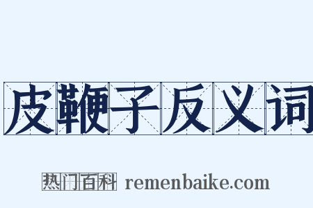 皮鞭子反义词是什么意思的图片